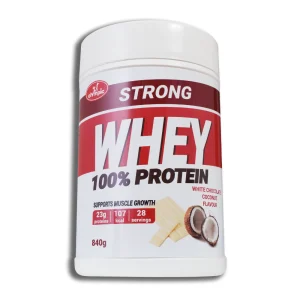 Olympic Strong Whey Protein bela čokolada kokos 840g – pakovanje proizvoda
