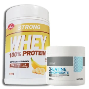 Kombo akcija Olympic Super protein banana 840g + OstroVit Kreatin monohidrat 300g pakovanja