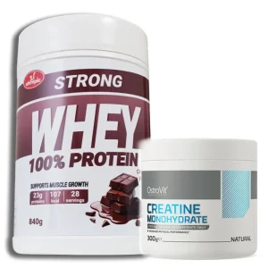Kombo akcija Olympic Super protein čokolada 840g + OstroVit Kreatin monohidrat 300g pakovanja