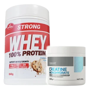 Kombo akcija Olympic Super protein Cookies & Cream 840g + OstroVit Kreatin monohidrat 300g pakovanja