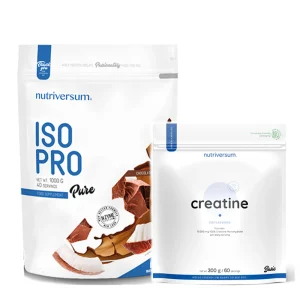 Nutriversum Iso PRO Čokolada i Kokos 1000g + Nutriversum Pure Creatine monohydrate 300g kombo