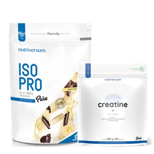 Nutriversum Iso PRO Vanila 1000g + Nutriversum Pure Creatine monohydrate 300g kombo