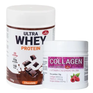 Olympic Ultra Whey Protein Čokolada 750g+ Kolagen Malina 450g - PAKET UŠTEDE