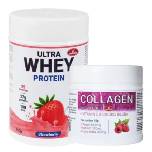 Olympic Ultra Whey Protein Jagoda 750g+ Kolagen Malina 450g - PAKET UŠTEDE