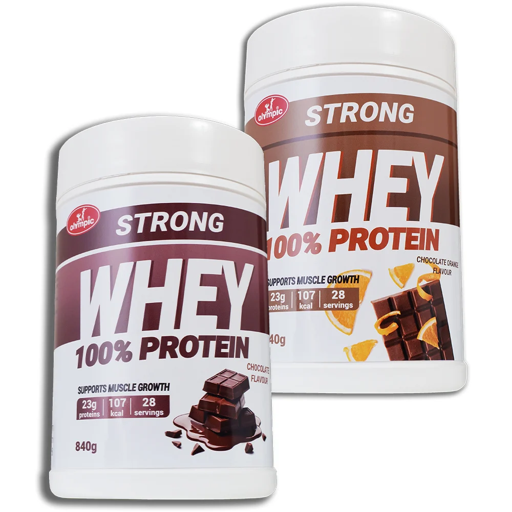 Strong Whey protein 100% Čokolada i Čoko-oranž 840g 2kom - PAKET UŠTEDE