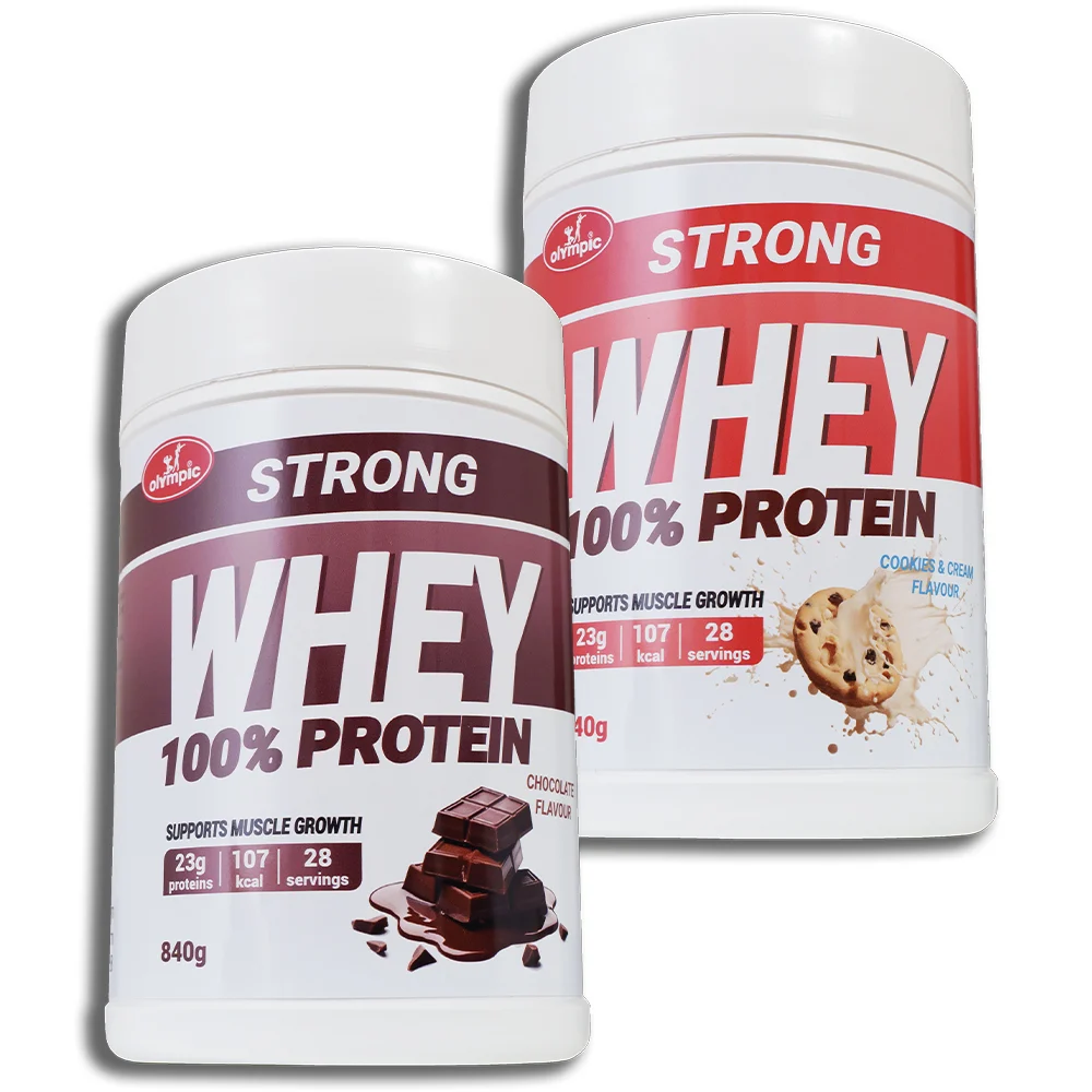 Strong Whey protein 100% Čokolada i Cookies & Cream 840g 2kom - PAKET UŠTEDE