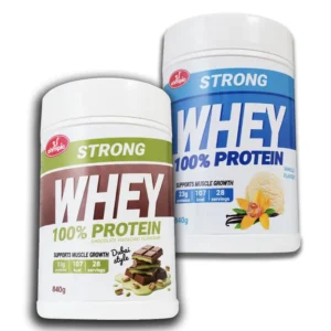 Olympic Protein Strong Whey 100% Ukusi Dubai čokolada i Vanila 840g 2 komada
