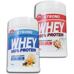 Strong Whey protein 100% Vanila i Cookies & Cream 840g 2kom - PAKET UŠTEDE