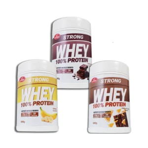 Strong Whey protein 840g x3 banana, čokolada, čoko-oranž - PAKET UŠTEDE