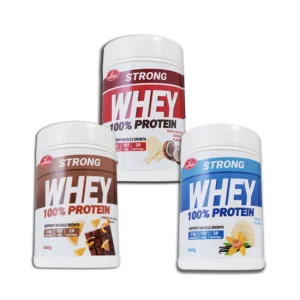 Strong Whey protein 840g x3 čoko-oranž, bela čokolada i kokos, vanila - PAKET UŠTEDE