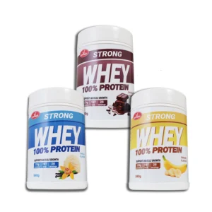 Strong Whey protein 840g x3 vanila, čokolada, banana - PAKET UŠTEDE