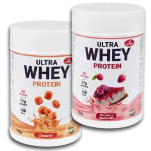 Ultra Whey protein Karamela i Malina Čiz-kejk 750g 2kom - PAKET UŠTEDE