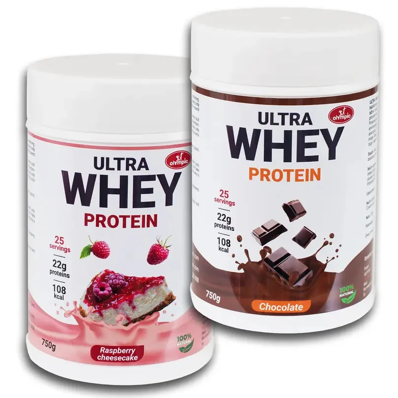 Ultra Whey protein Malina Čiz-kejk i Čokolada 750g 2kom - PAKET UŠTEDE