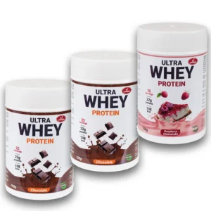 Ultra Whey protein 750g x3 Čokolada, Čokolada, Malina Čiz-kejk - PAKET UŠTEDE