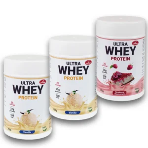 Ultra Whey protein 750g x3 Vanila, Vanila, Malina Čiz-kejk PAKET UŠTEDE