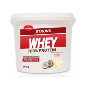 Olympic Strong Whey Protein bela čokolada i kokos 4kg – pakovanje proizvoda