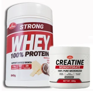 Olympic Strong Whey Bela Čokolada i Kokos + Olympic Creatine Monohydrate – PAKET UŠTEDE