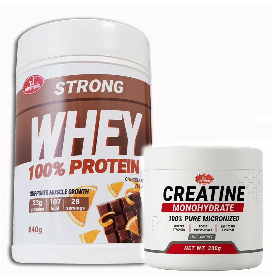 Olympic Strong Whey Čoko-Oranž + Olympic Creatine Monohydrate – PAKET UŠTEDE