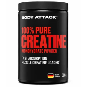 Body Attack 100% Pure Fast Absorption Creatine Monohydrate Powder 500g