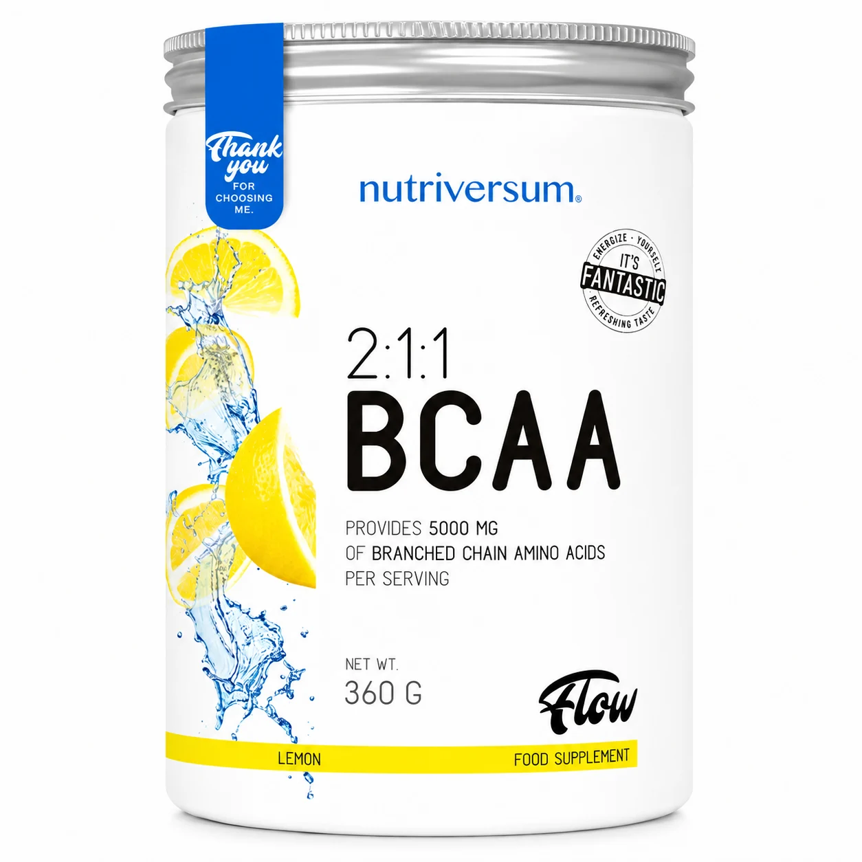 Nutriversum BCAA Flow 2:1:1 aminokiseline ukus limun