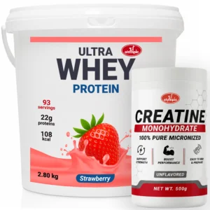 Olympic Ultra Whey protein Jagoda 2,8kg + Olympic Creatine Monohydrate 500g